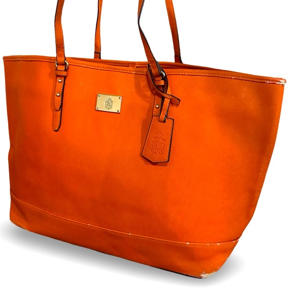 women by tchibo Handbags - women by tchibo ☀️ Orange Tote Leather Bag